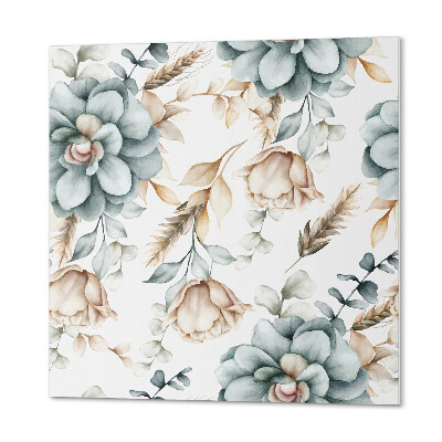 Carreaux de vinyle auto-adhésifs Motif floral végétal