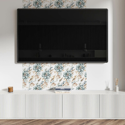 Carreaux de vinyle auto-adhésifs Motif floral végétal