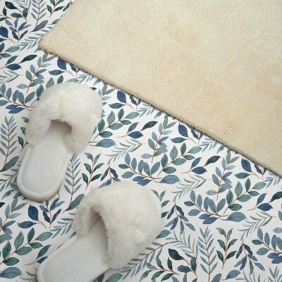 Carreaux vinyle Arrière-plan avec un motif de feuilles