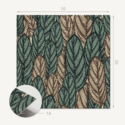 Carreaux vinyle Motif de feuille
