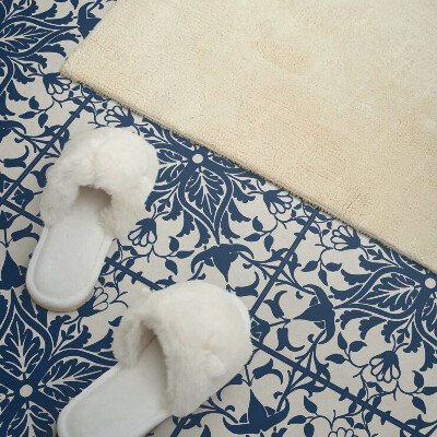 Carreaux de vinyle auto-adhésifs Motif végétal avec des feuilles