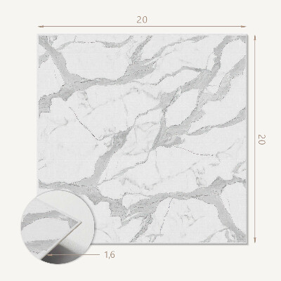 Carreaux vinyle Motif de marbre élégant avec des veines subtiles