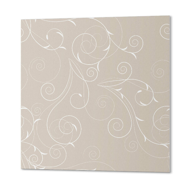 Carreaux pvc Fines spirales avec un motif de feuille