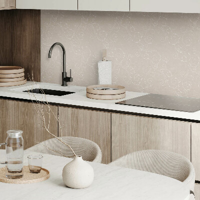 Carreaux pvc Fines spirales avec un motif de feuille