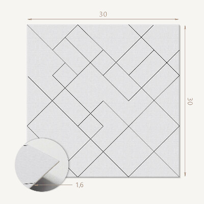 Carreaux de vinyle auto-adhésifs Lignes de style abstrait