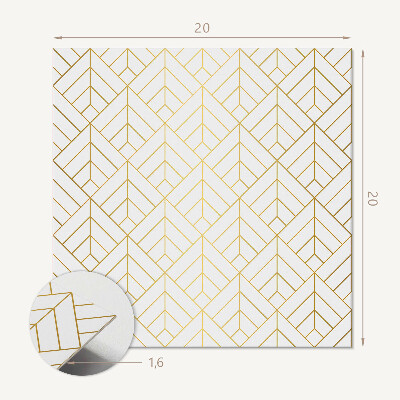 Carreaux pvc Motif de feuille 3D