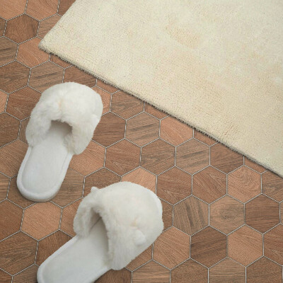 Carreaux vinyle Motif de tuile hexagonale