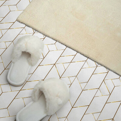 Carreaux de vinyle auto-adhésifs Un motif de ligne géométrique moderne