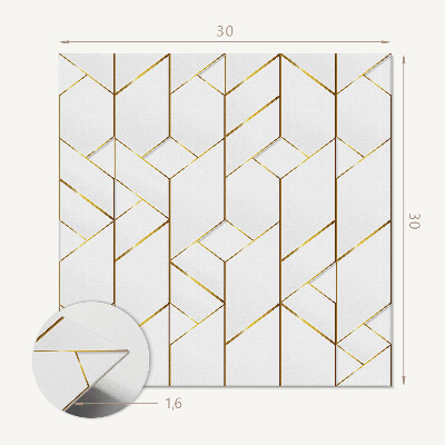 Carreaux de vinyle auto-adhésifs Un motif de ligne géométrique moderne