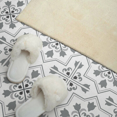 Carreaux pvc Un motif floral plein de couleurs et de formes