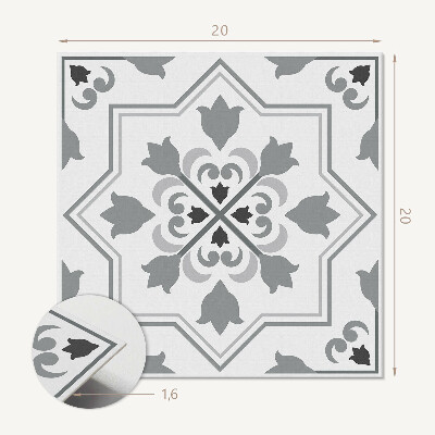 Carreaux pvc Un motif floral plein de couleurs et de formes