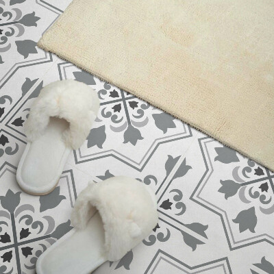 Carreaux pvc Un motif floral plein de couleurs et de formes