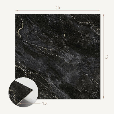 Carreaux de vinyle auto-adhésifs Marbre élégant aux veines délicates