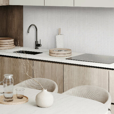 Carreaux vinyle Chevrons géométriques dans un ton brique