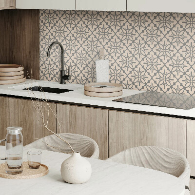 Carreaux de vinyle auto-adhésifs Motif floral aux détails complexes