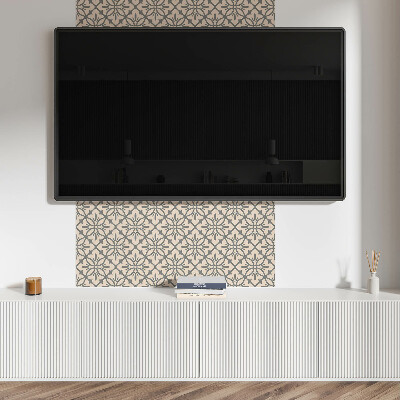 Carreaux de vinyle auto-adhésifs Motif floral aux détails complexes