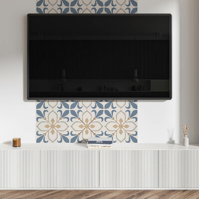 Carreaux pvc Motif de fleurs et de feuilles