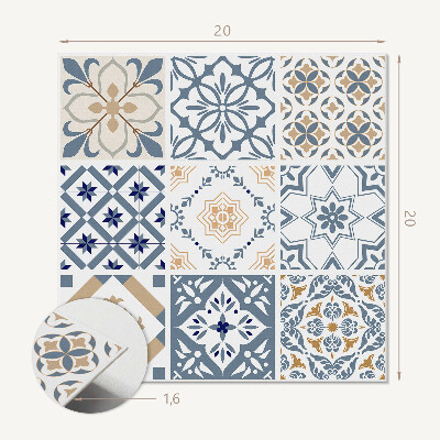 Carreaux pvc Motifs de mosaïque à carreaux dans une version moderne