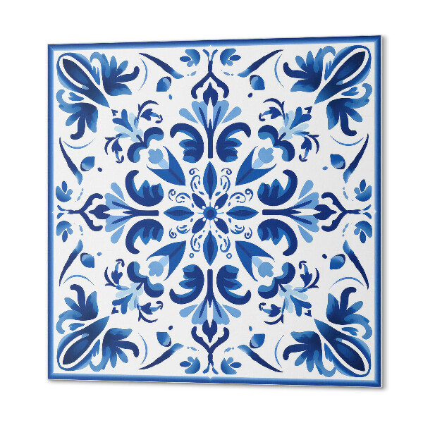 Carreaux de vinyle auto-adhésifs Fleurs symétriques en harmonie