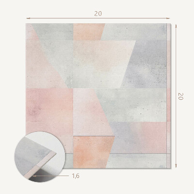 Carreaux vinyle Motifs géométriques aux pastels