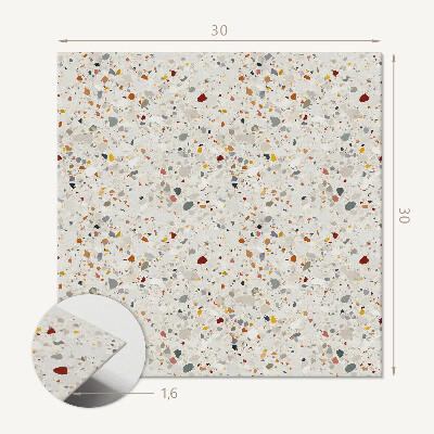 Carreaux de vinyle auto-adhésifs Motif multi-formes