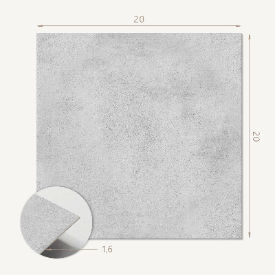 Carreaux de vinyle auto-adhésifs Béton brut dans un style minimaliste