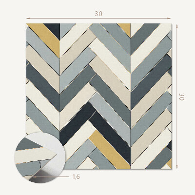 Carreaux vinyle Motif à chevrons élégant
