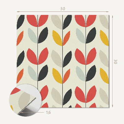 Carreaux de vinyle auto-adhésifs Motif végétal