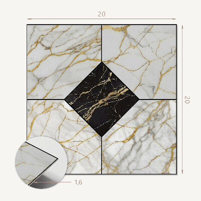 Carreaux vinyle Motif de marbre luxueux