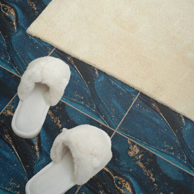 Carreaux vinyle Des vagues dans un style abstrait