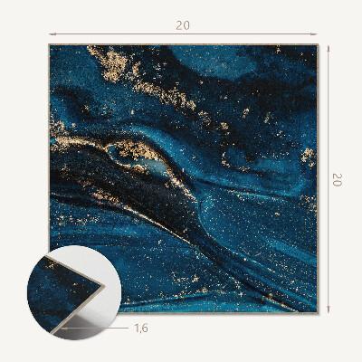 Carreaux vinyle Des vagues dans un style abstrait