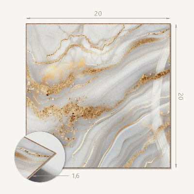 Carreaux vinyle Vagues de style abstrait avec détails