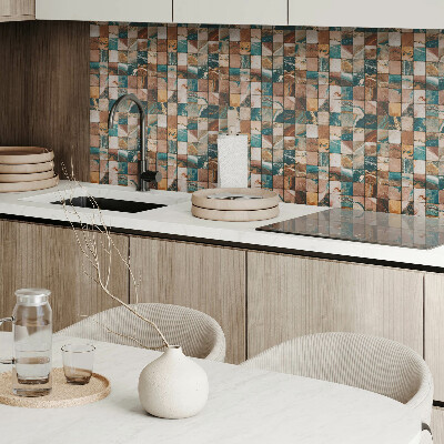 Carreaux vinyle Motif en mosaïque avec des éléments en pierre