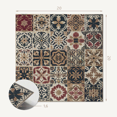 Carreaux pvc Disposition des motifs en mosaïque