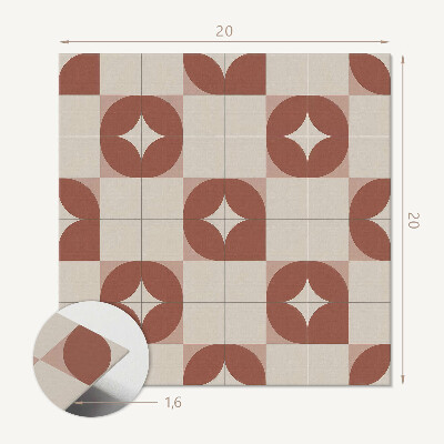 Carreaux vinyle Motif géométrique avec des cercles