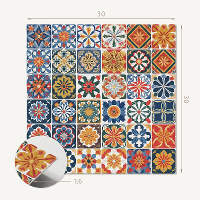 Carreaux de vinyle auto-adhésifs Motifs de mosaïque fascinants