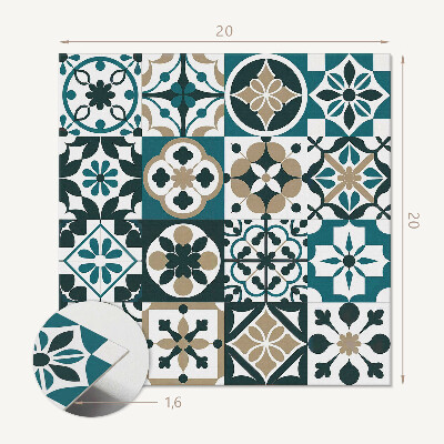 Carreaux pvc Carreaux géométriques dans un ordre artistique