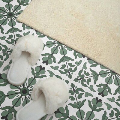 Carreaux vinyle Un motif végétal symétrique dans une version élégante