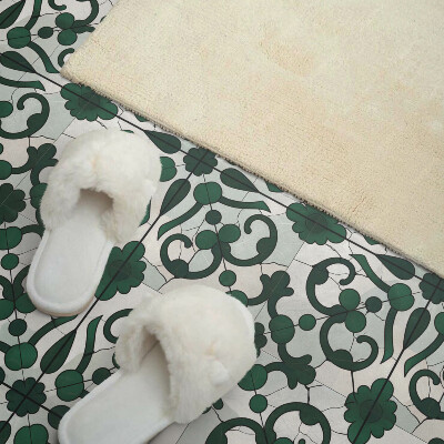 Carreaux pvc Motif floral aux décorations délicates