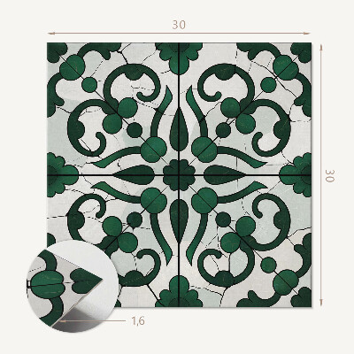 Carreaux pvc Motif floral aux décorations délicates