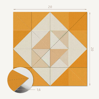 Carreaux pvc Losanges dans un style graphique moderne