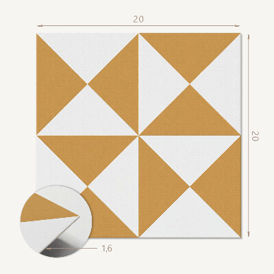Carreaux vinyle Motif de géométrie triangulaire