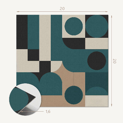 Carreaux vinyle Formes abstraites aux formes uniques