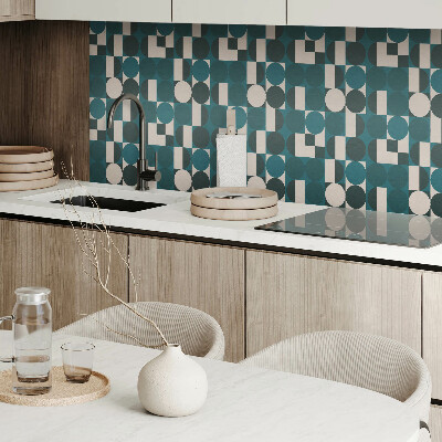 Carreaux de vinyle auto-adhésifs Motifs géométriques aux formes variées