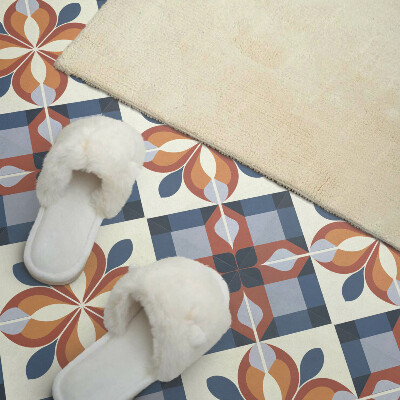 Carreaux pvc Motif floral géométrique abstrait