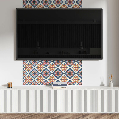 Carreaux pvc Motif floral géométrique abstrait