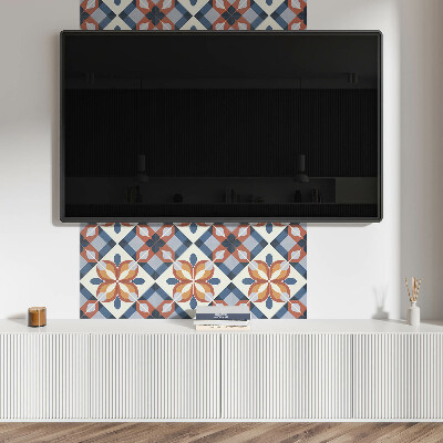 Carreaux pvc Motif floral géométrique abstrait