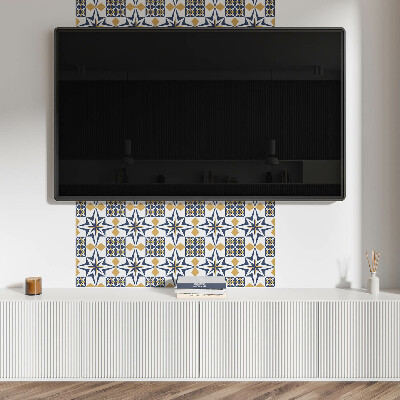 Carreaux vinyle Étoiles quantiques aux formes géométriques