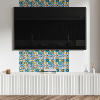 Carreaux pvc Géométrie et fleuristerie en harmonie