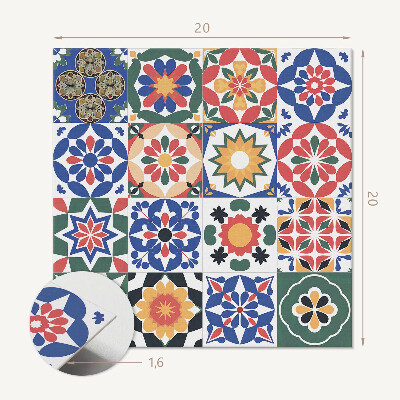 Carreaux pvc Motifs de mosaïque en lignes